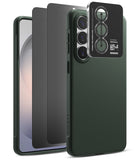 group-Dark Green / + Privacy Screen Protector & Camera Lens Frame Glass (2P)