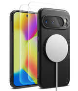 [Bundle] Google Pixel 10 Pro Case | Onyx Magnetic - Google Pixel 10 Pro Case | Onyx Magnetic - Black phone case with magnetic charger and two screen protectors.