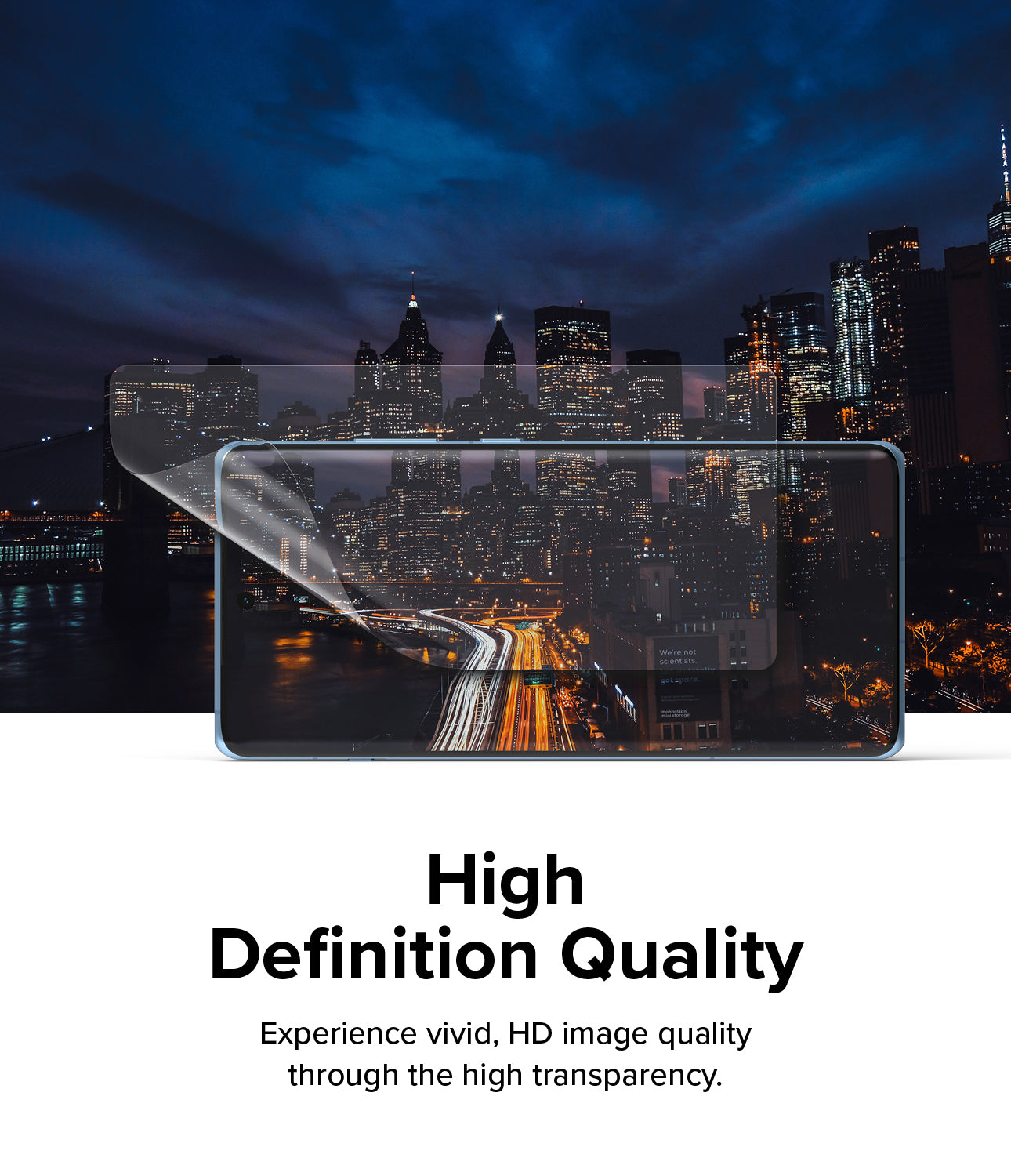 OnePlus 12R Screen Protector | Dual Easy Film - High Definition Quality. Experience vivid, HD image quality through the high transparency.