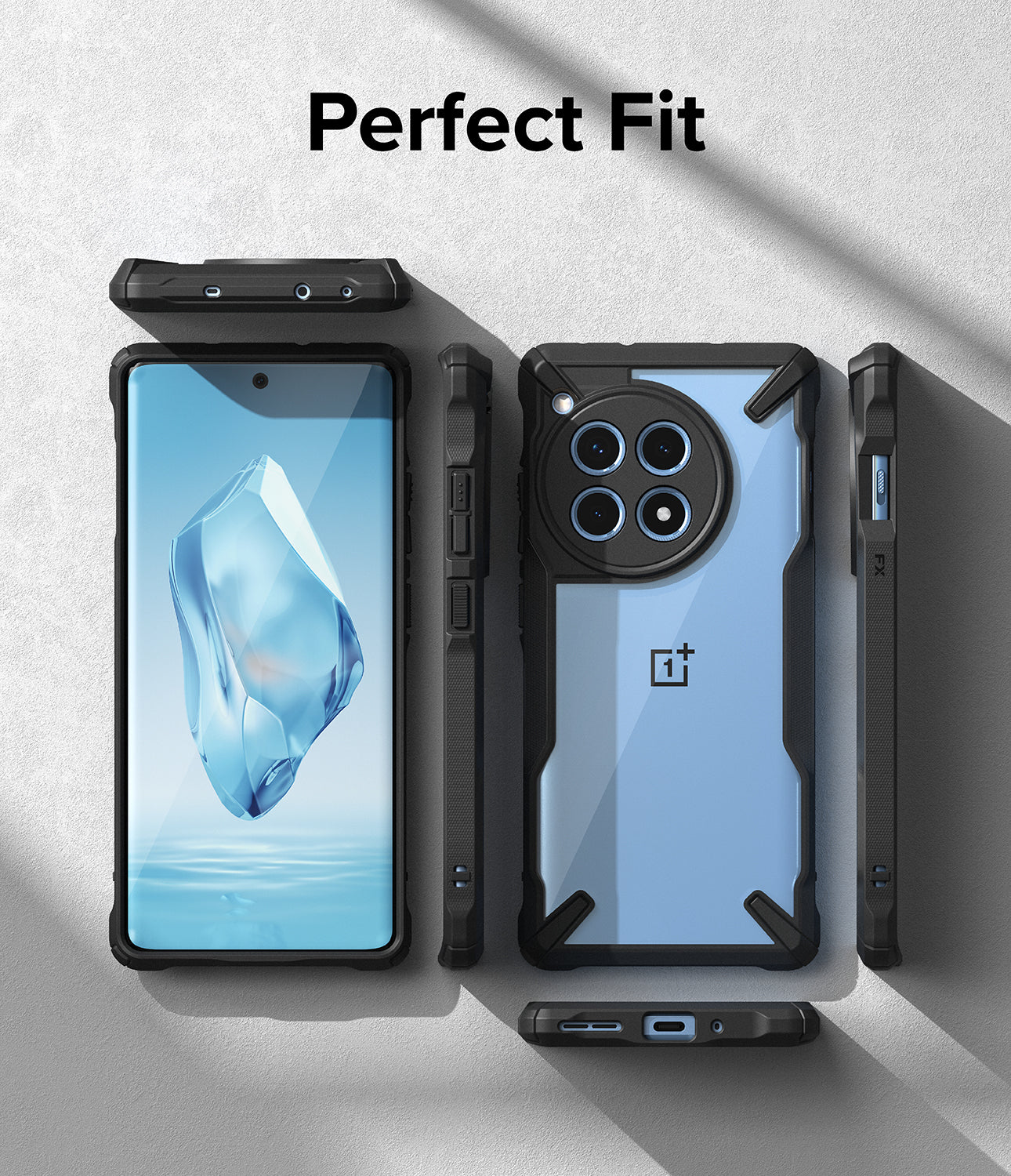 OnePlus 12R Case | Fusion-X Black - Perfect Fit