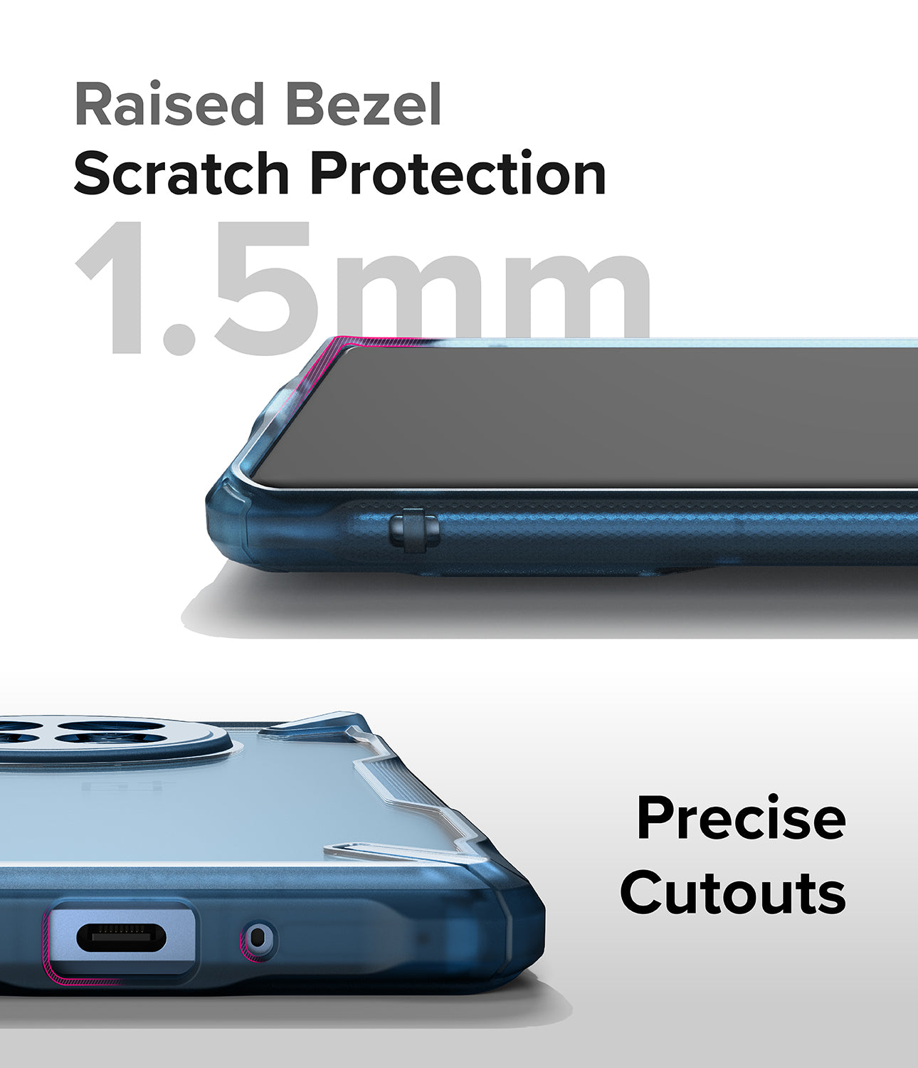 OnePlus 12R Case | Fusion-X Space Blue - Raised Bezel. Scratch Protection. Precise Cutouts.