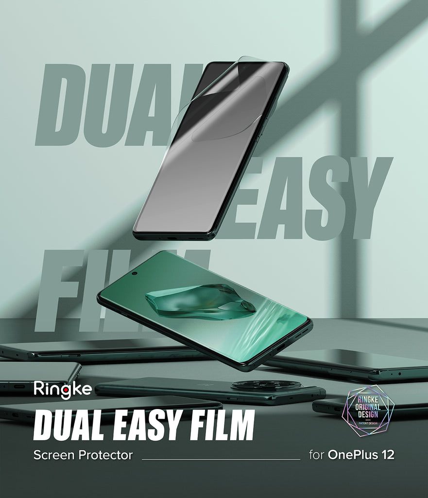 OnePlus 12 Screen Protector | Dual Easy Film [2 Pack] - By Ringke