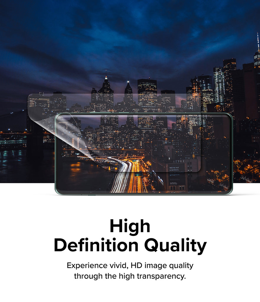 OnePlus 12 Screen Protector | Dual Easy Film [2 Pack]  - High Definition Quality. Experience vivid, HD image quality through the high transparency.