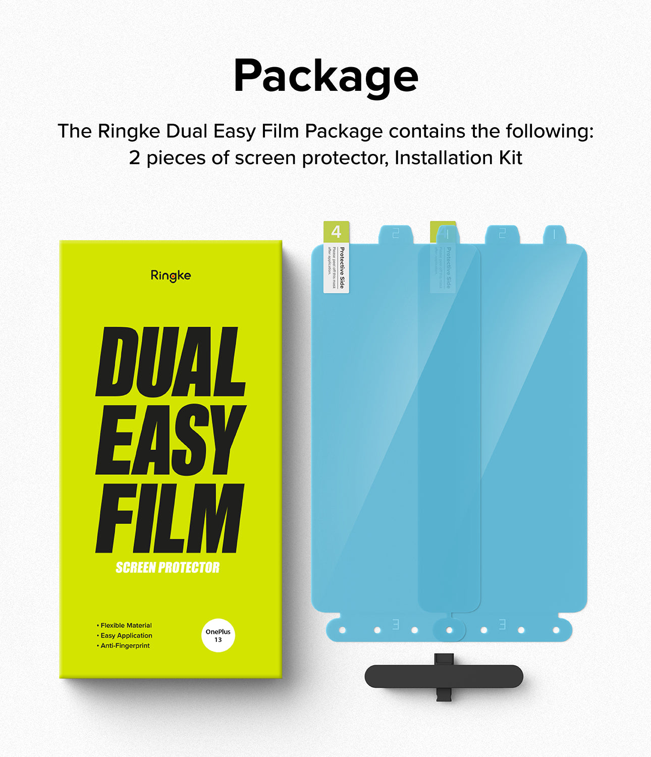 Ringke OnePlus 13 Screen Protector | Dual Easy Film Typeshop.pk