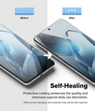 [Bundle] OnePlus 13 | Fusion-X Magnetic - Bundle: OnePlus 13 | Fusion-X Magnetic - Comparison showing a scratched phone screen healing into a clear surface.
