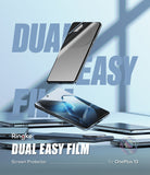 [Bundle] OnePlus 13 | Fusion-X - Bundle: OnePlus 13 | Fusion-X - OnePlus 13 smartphones with Ringke Dual Easy Film screen protectors on a blue background.