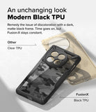 [Bundle] OnePlus 13 | Fusion-X - OnePlus 13 | Fusion-X - Comparison of a yellowed clear phone case and a durable matte black Fusion-X case.