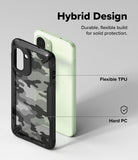 Ringke Fusion-X for OnePlus 15R case with black frame and green back on a gray background