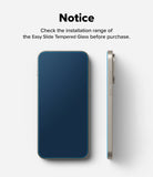 Ringke Easy Slide Tempered Glass for OnePlus 15 Screen Protector. Text reads “Notice”