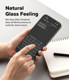 Ringke Easy Slide Tempered Glass for OnePlus 15 Screen Protector. Text reads “Natural Glass Feeling”
