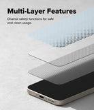 Ringke Easy Slide Tempered Glass for OnePlus 15 Screen Protector. Text reads “Multi-Layer Features”