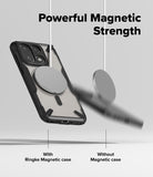 [Bundle] OnePlus 15 | Fusion-X Magnetic - OnePlus 15 | Fusion-X Magnetic - A magnetic case holding a metal disc while a phone without a case falls away.