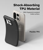 Curved onyx magnetic black case for OnePlus 15 made from flexible TPU