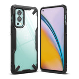 OnePlus Nord 2 Case | Fusion-X - OnePlus Nord 2 in a rugged black Fusion-X case showing both the clear back and front screen.