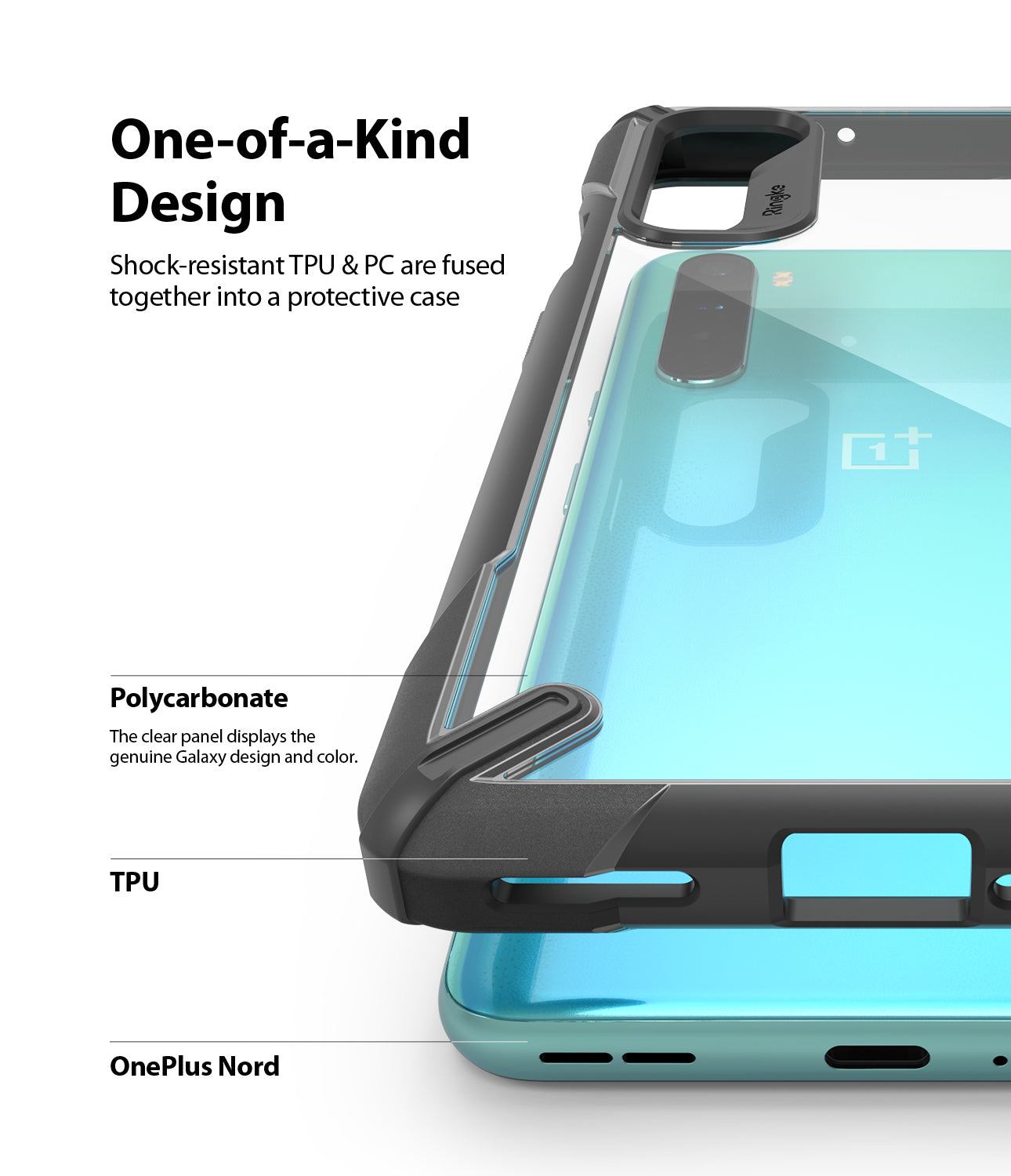 Ringke Fusion-X | OnePlus Nord Case for Shockproof Protection