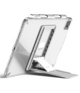 Outstanding | Tablet Stand - Five color options for the tablet stand: Clear Mist, Light Gray, Dark Gray, Peach Pink, and Deep Purple.