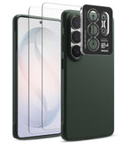 group-Dark Green / + Screen Protector & Camera Lens Frame Glass (2P)