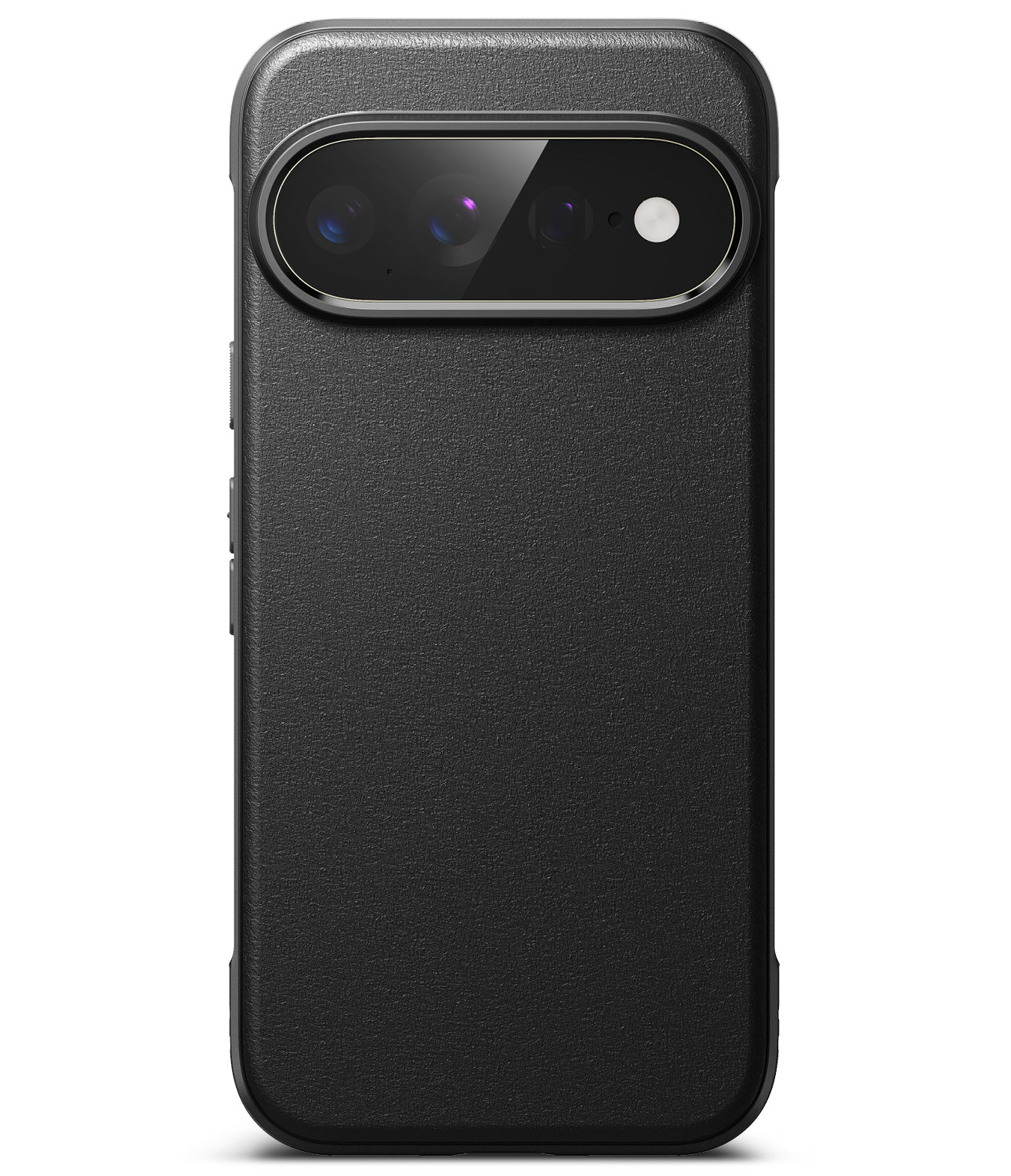 Google Pixel 11 Pro XL Case | Onyx - A black textured phone case with a raised camera bar, shown on a white background.