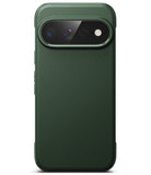 Google Pixel 11 Pro XL Case | Onyx - A dark forest green textured phone case with a raised camera bumper, shown on a clean white background.