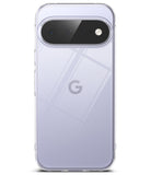 Google Pixel 11 Case | Fusion - A clear protective phone case shown on the back of a light lavender Google Pixel smartphone, displayed against a clean white background.