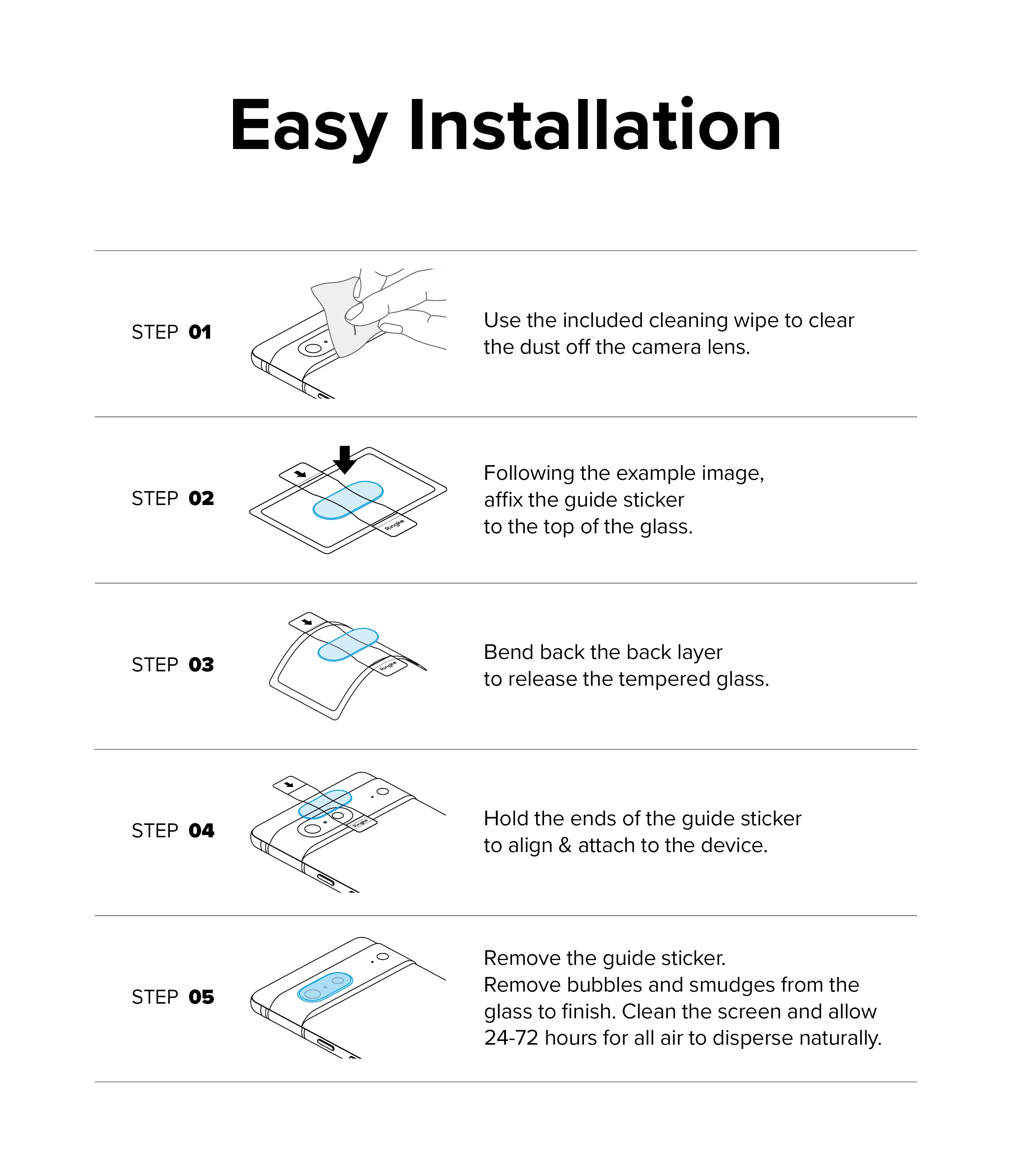 Google Pixel 7a | Camera Protector Glass [3 Pack]-Easy Installation