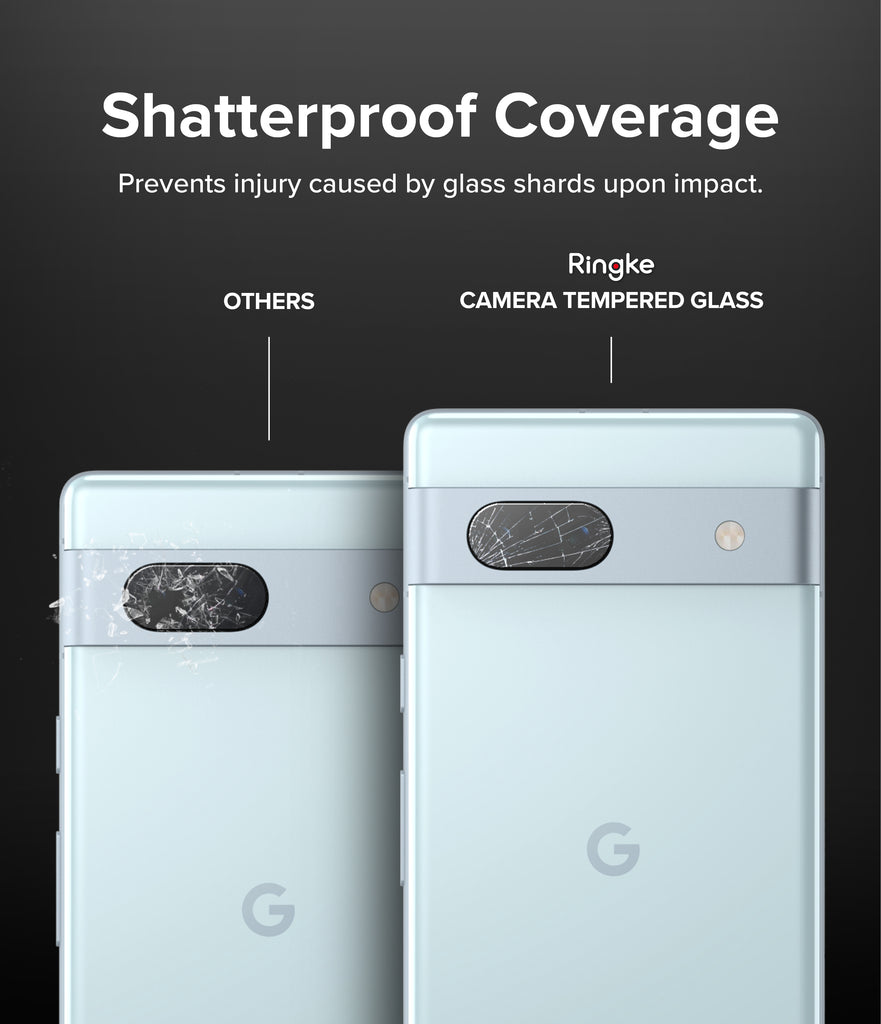 Google Pixel 7a | Camera Protector Glass [3 Pack]-Shatterproof Coverage