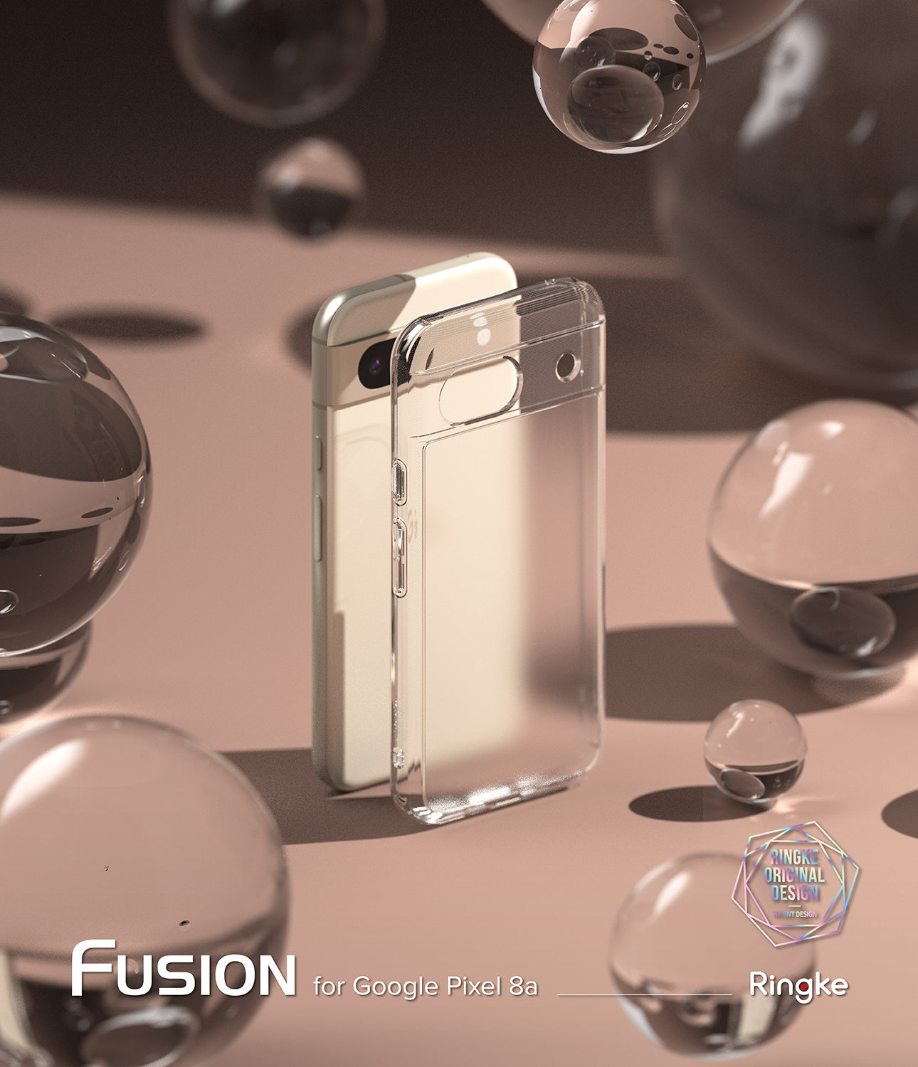 Google Pixel 8a Case | Fusion - Matte Clear - By Ringke