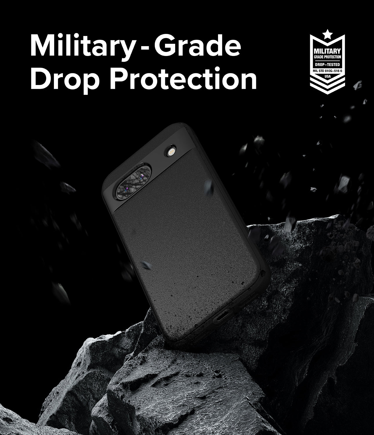Google Pixel 8a Case | Onyx - Black - Military-Grade Drop Protection