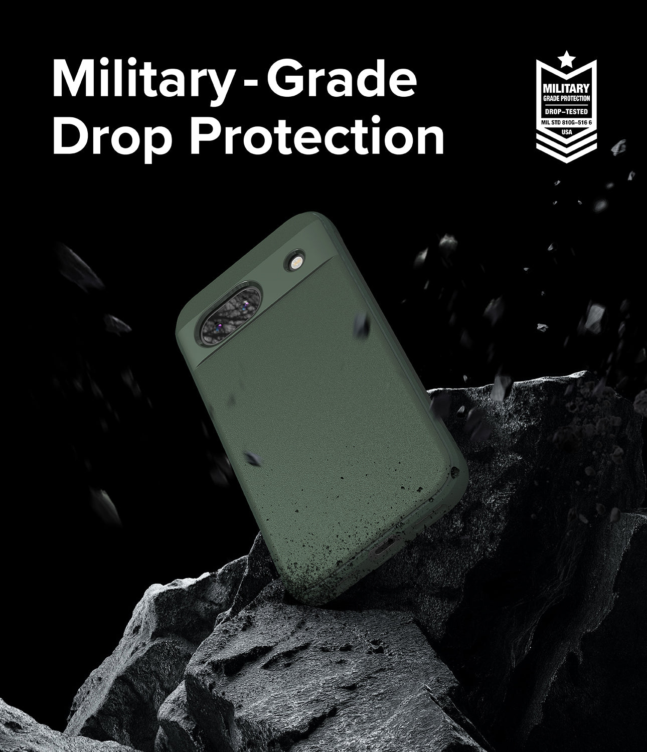 Google Pixel 8a Case | Onyx - Dark Green - Military-Grade Drop Protection.