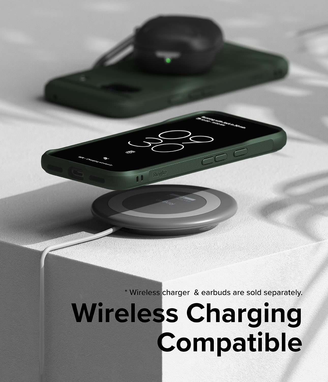 Google Pixel 8a Case | Onyx - Dark Green - Wireless Charging Compatible