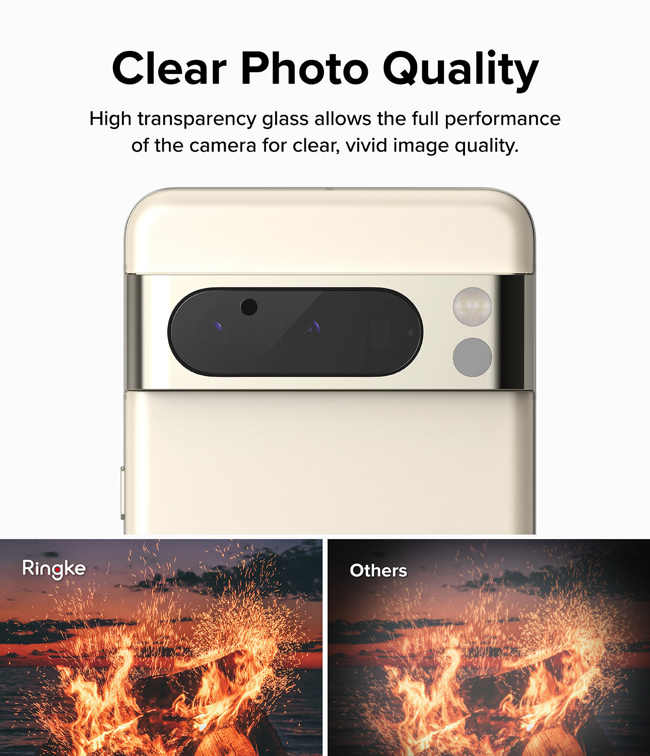 Google Pixel 8 Pro | Camera Protector Glass [3 Pack] - Clear Photo Quality
