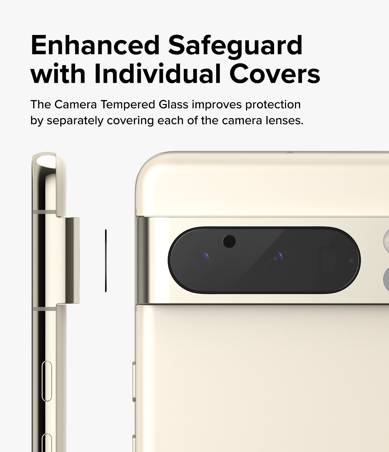 Google Pixel 8 Pro | Camera Protector Glass [3 Pack] - Enhanced Safeguard with individual covers.