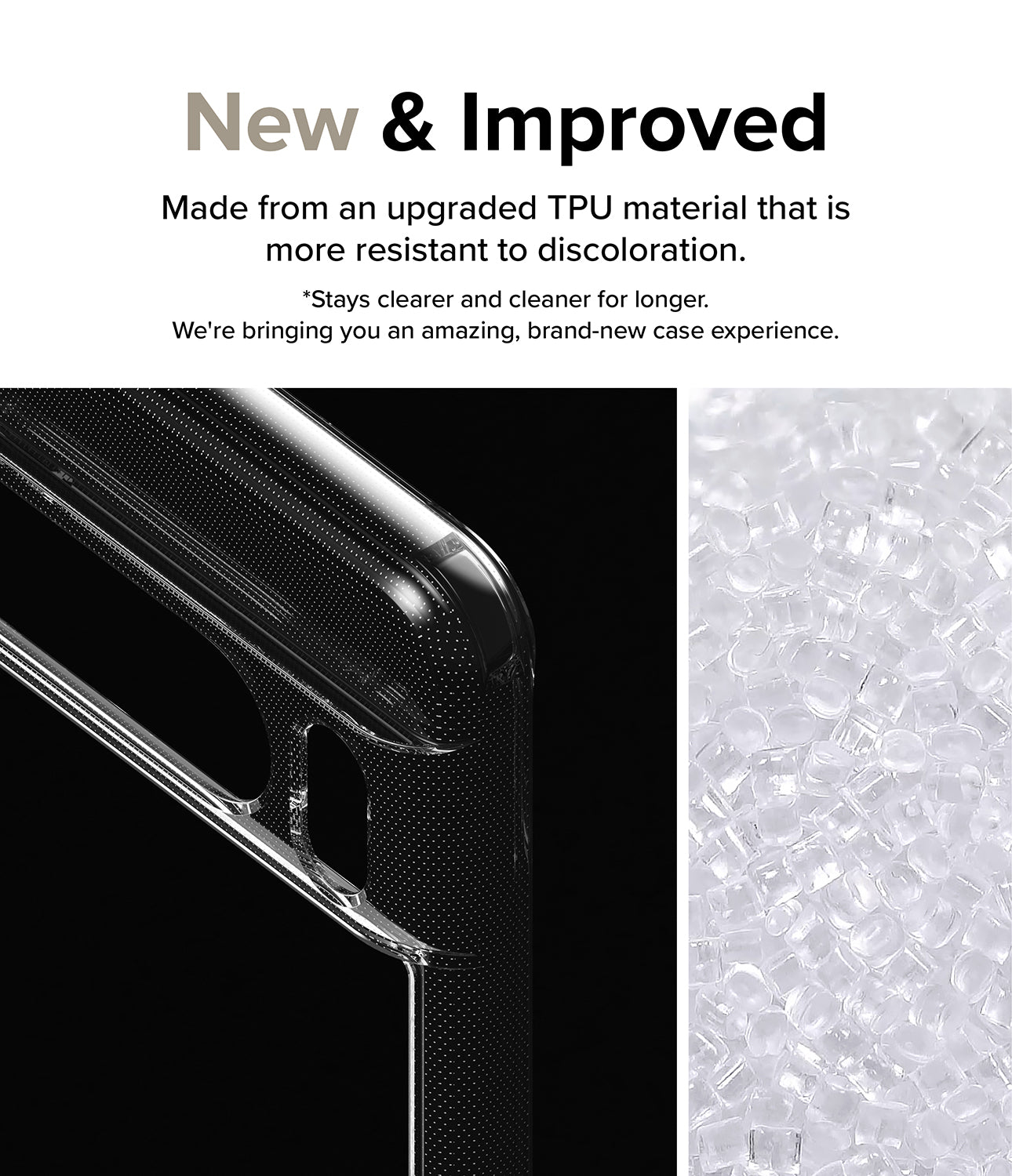 Google Pixel 8 Pro Case | Fusion-New and Improved Design. Made from an upgraded TPU material that is more resistant to discoloration. Stays clearer and cleaner for longer.