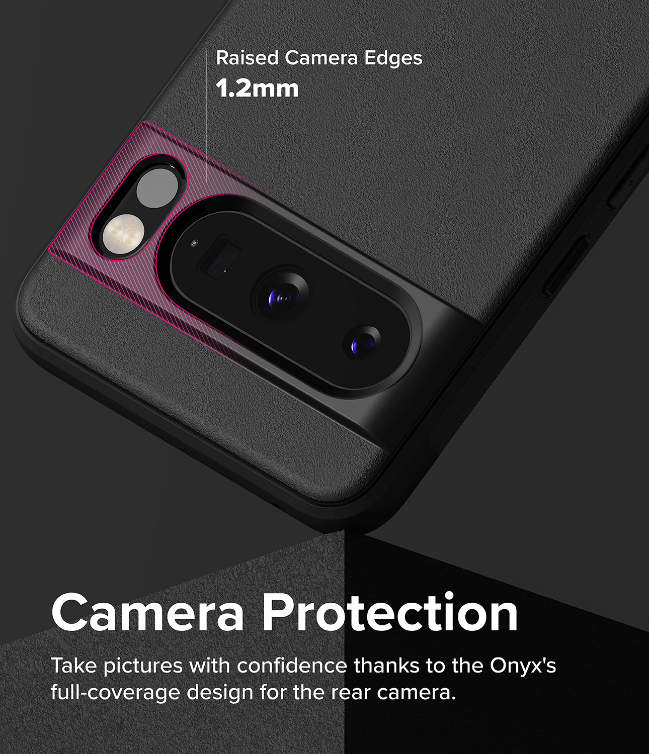 Google Pixel 8 Pro Case | Onyx-Raise Camera Edges for Camera Protection