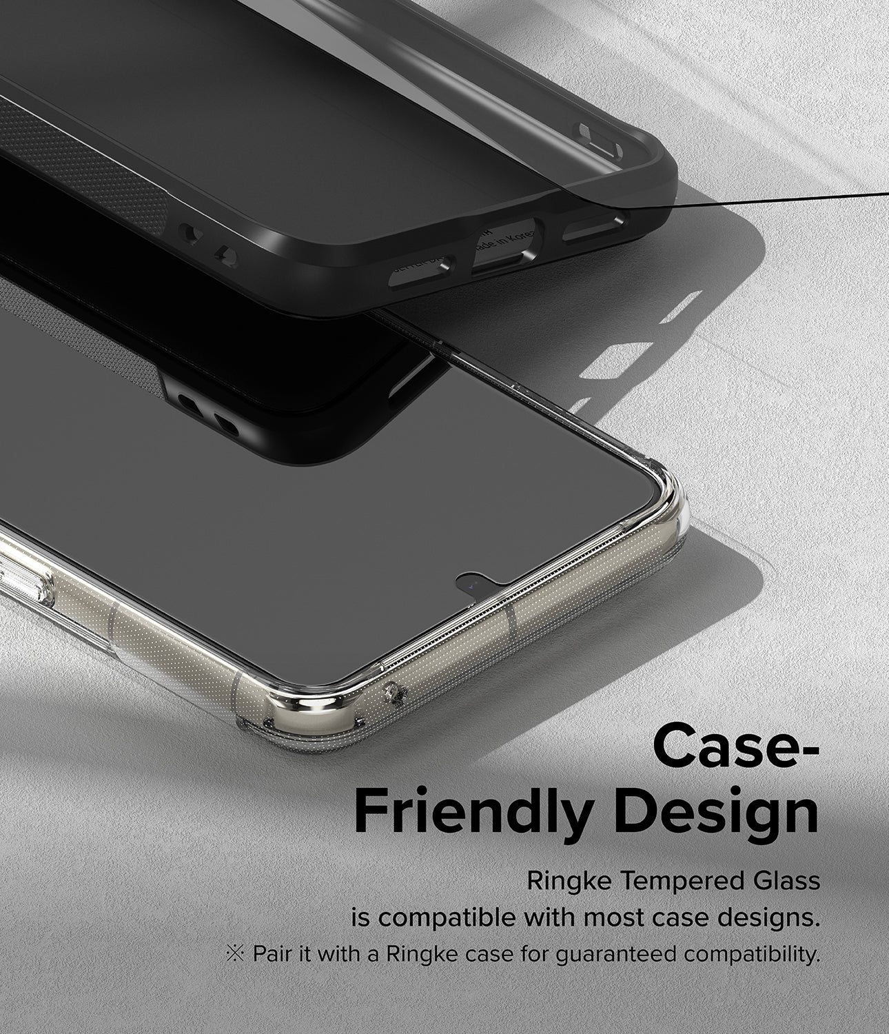 Google Pixel 8 Pro Screen Protector | Glass-Case-Friendly Design