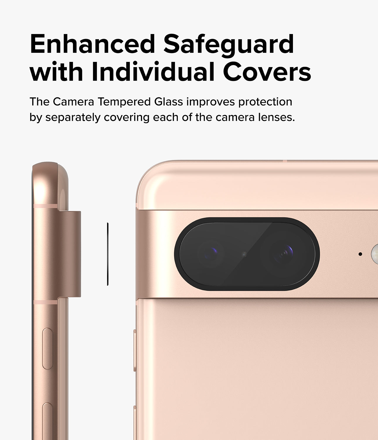 Google Pixel 8 | Camera Protector Glass [3 Pack]-Enhanced Safeguard with Individual Covers