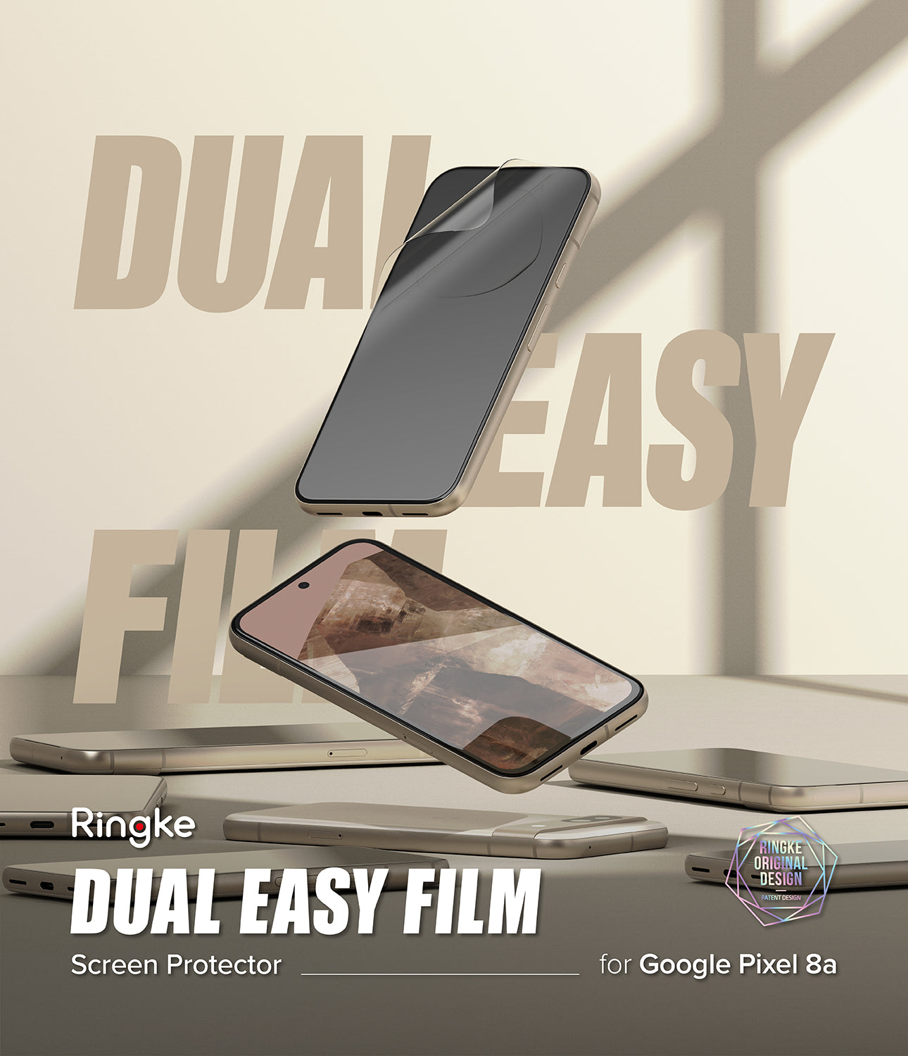Google Pixel 8a Screen Protector | Dual Easy Film - By Ringke