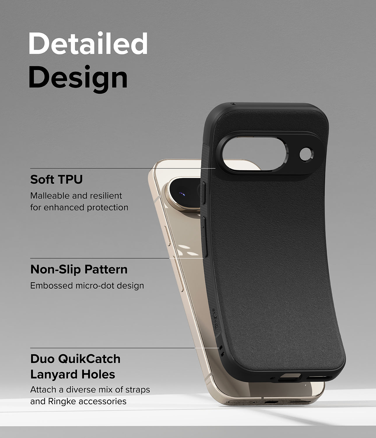 Ringke Google Pixel 9 Case | Onyx Detailed Design