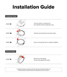 Pixel Watch 5 / 4 45mm | Slim (2P) - An installation and removal guide diagram for a smartwatch case, showing step-by-step instructions with line drawings and text on a white background.