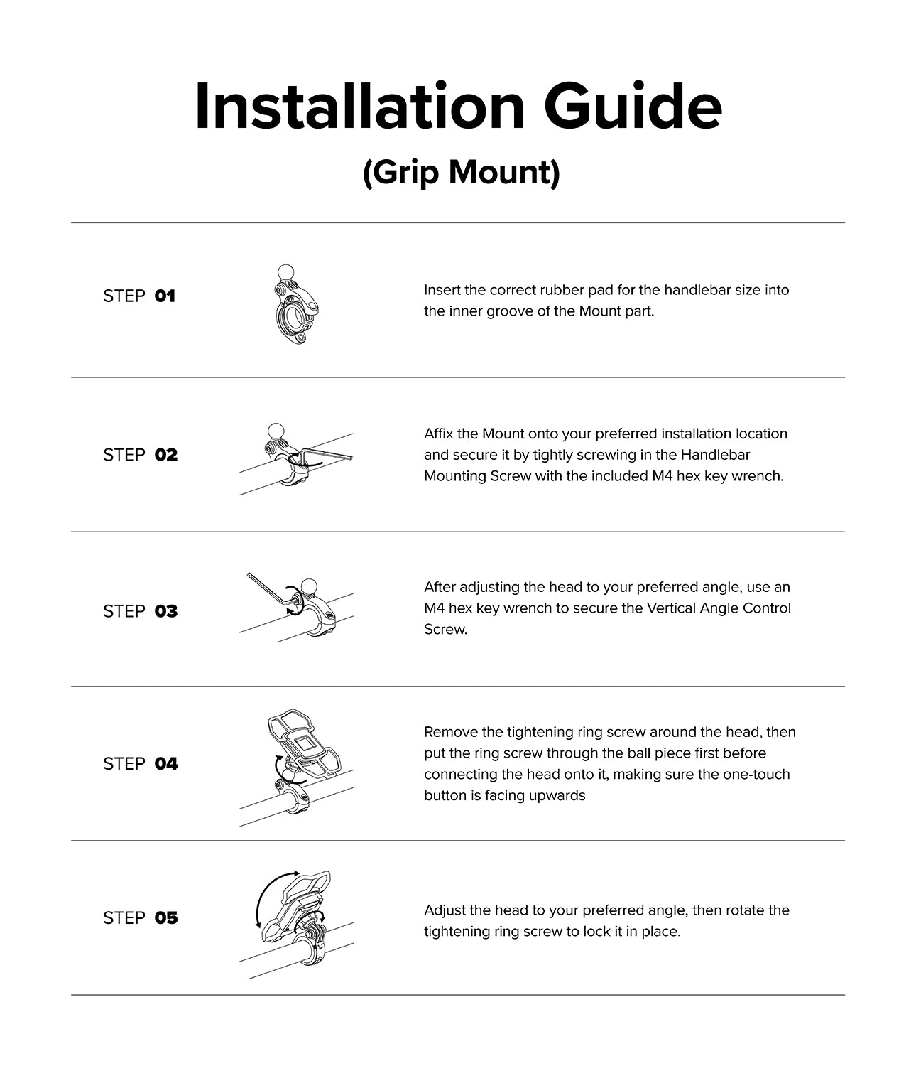 Quick & Go | Grip Bike Mount - Installation Guide