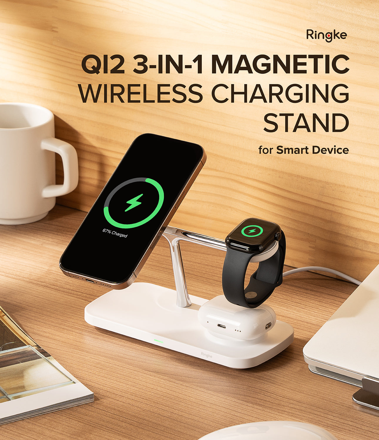 Magnetic Wireless Charger 3 in 1 Charging Station for Apple Device, iPhone Charging Station Fast Charging for iPhone 15/14/13/12 Series, iWatch Portab Bonola Magnetic 3 in 1 Wireless Charger for iPhone 16⁄15⁄13⁄14 Pro⁄12 30W  Wireless Charging Station for Apple Watch⁄AirPods Pro - AliExpress