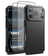 [Bundle] iPhone 17 Pro | Rugged Gear Magnetic - iPhone 17 Pro | Rugged Gear Magnetic - Black rugged phone case and screen protector for iPhone 17 Pro.