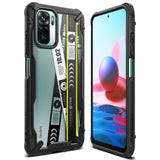 xiaomi redmi note 10 case, redmi note 10s case, ringke fusion-x design - ticket band