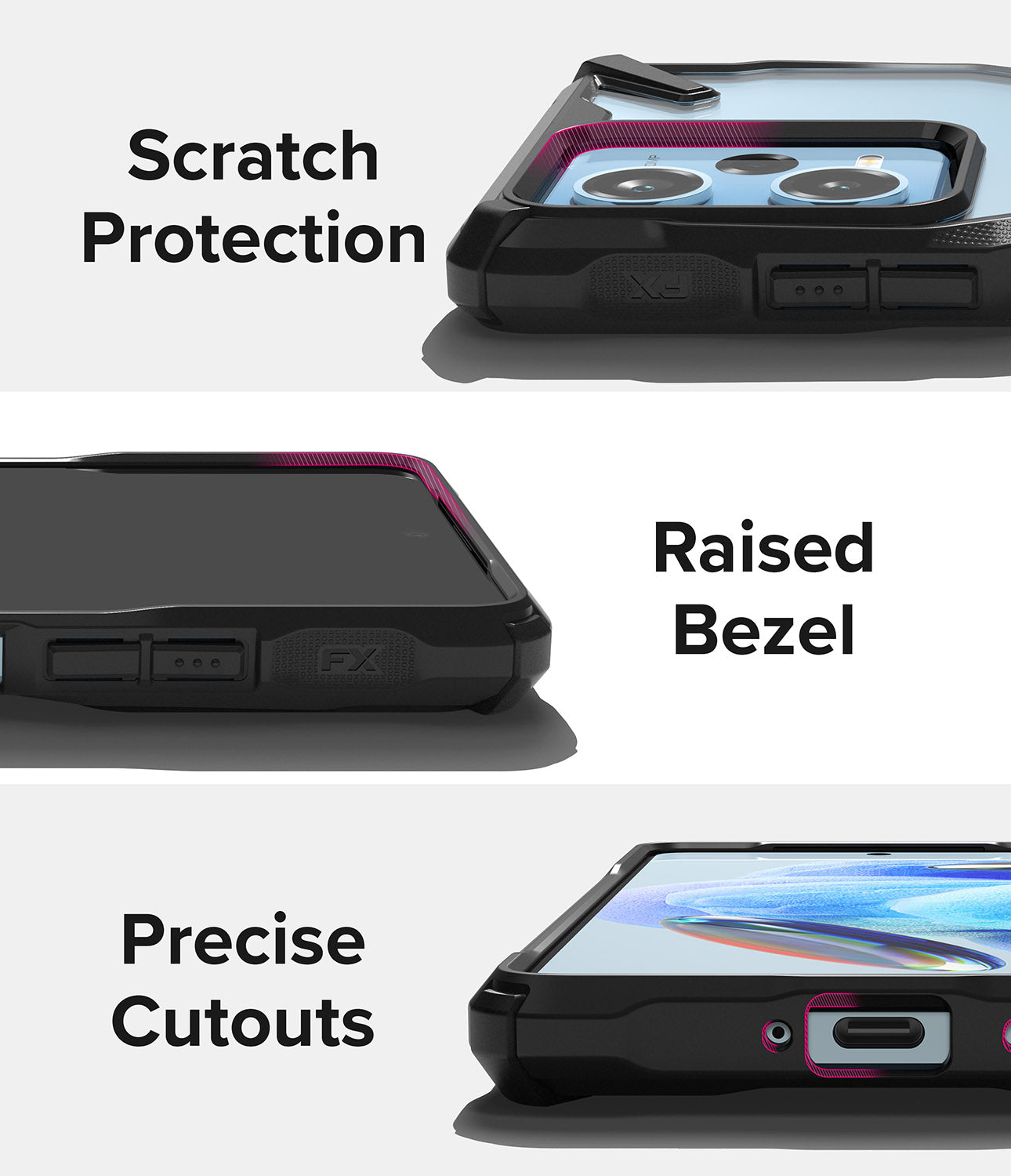 Scratch Protection, Raised Bezel, Precise Cutouts
