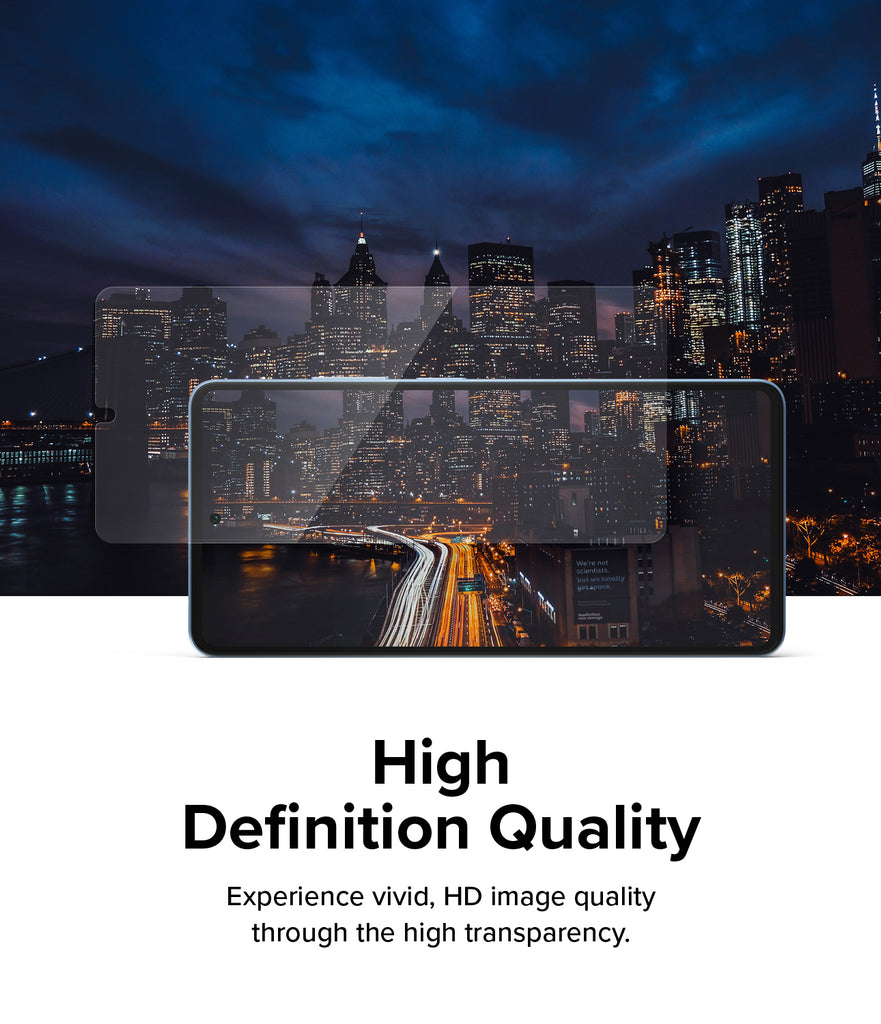 Experience vivid, HD image quality through the high transparency
