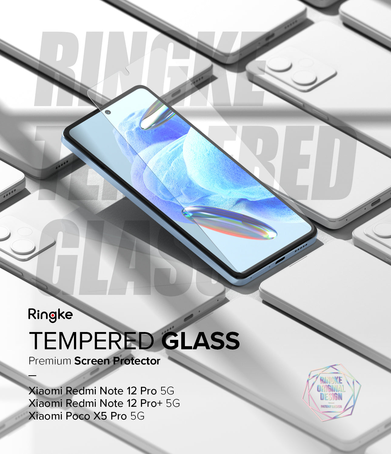 Tempered Glass (2P) Premium screen protector designed for the Xiaomi Redmi Note 12 Pro 5G / 12 Pro Plus 5G / Poco X5 Pro 5G