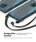 lanyard holes on each side of the case to double the protection