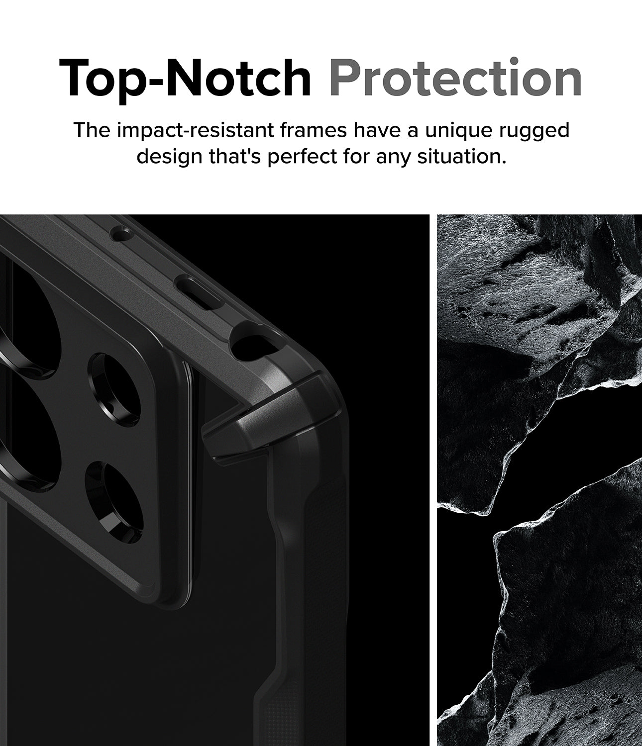 Redmi Note 13 Pro / Poco X6 Case | Fusion-X Black - Top-Notch Protection. The impact-resistant frames have a unique rugged design that's perfect for any situation.