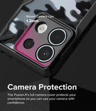 Redmi Note 13 Pro / Poco X6 Case | Fusion-X Camo Black - Camera Protection. The Fusion-X's full camera cover protects your smartphone so you can use your camera with confidence.