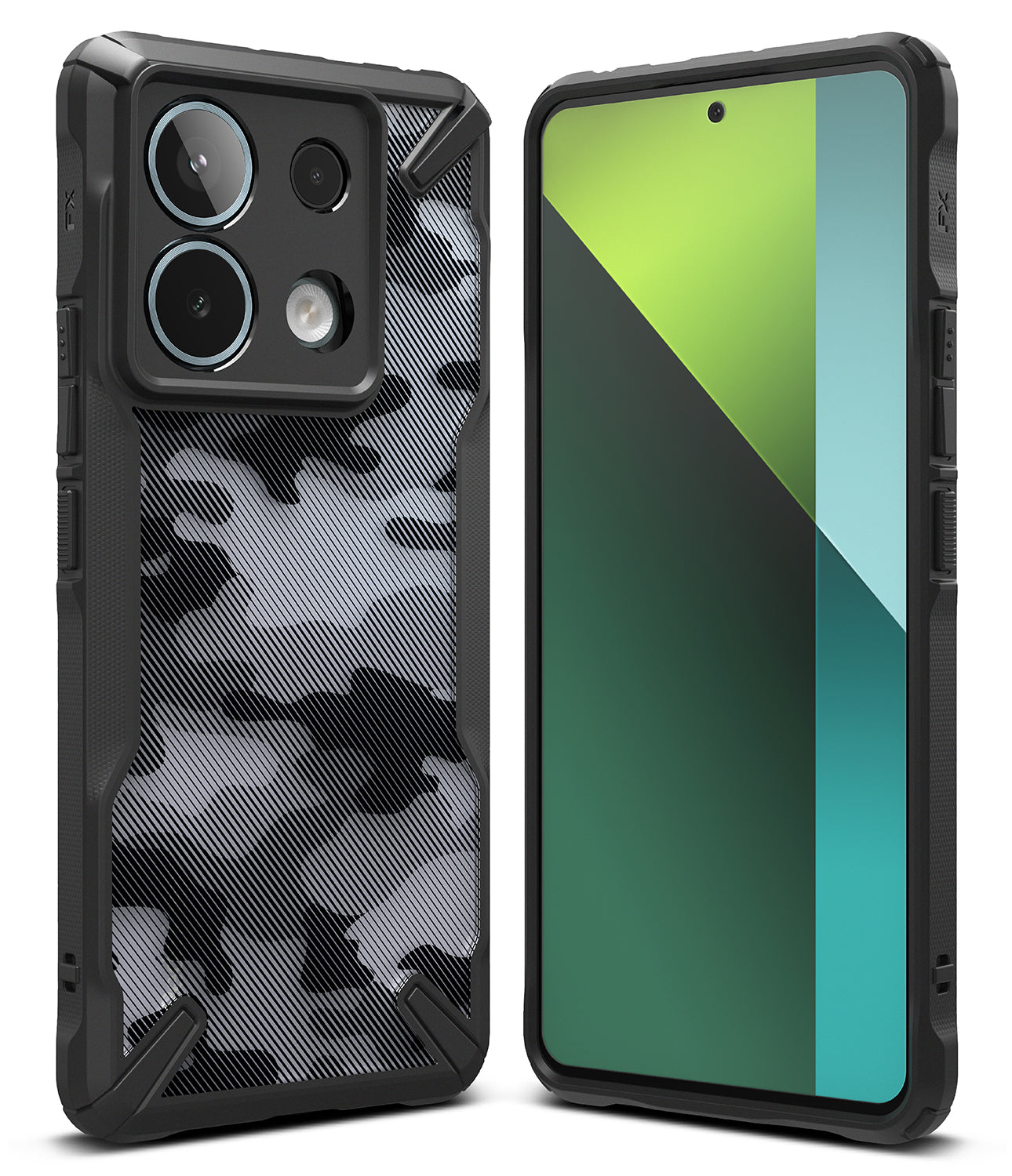Redmi Note 13 Pro / Poco X6 Case | Fusion-X Camo Black